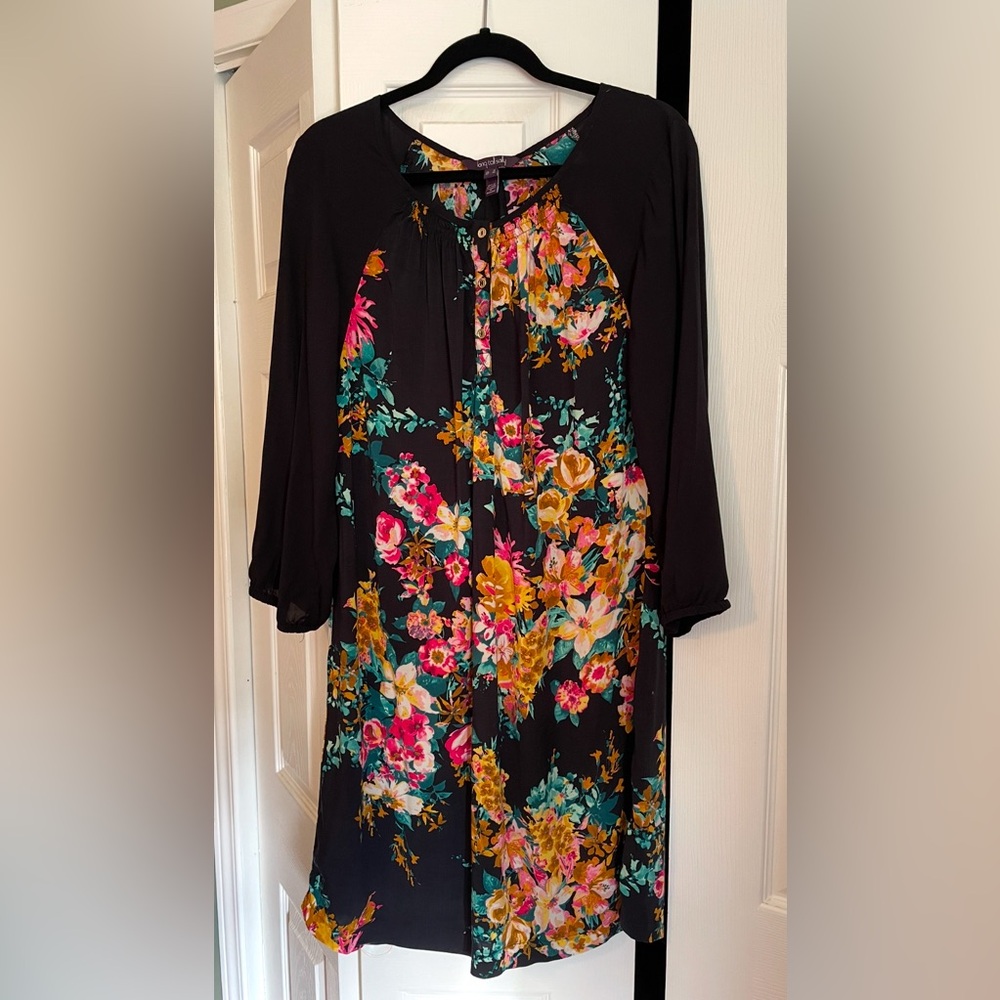 Black and Floral Tunic